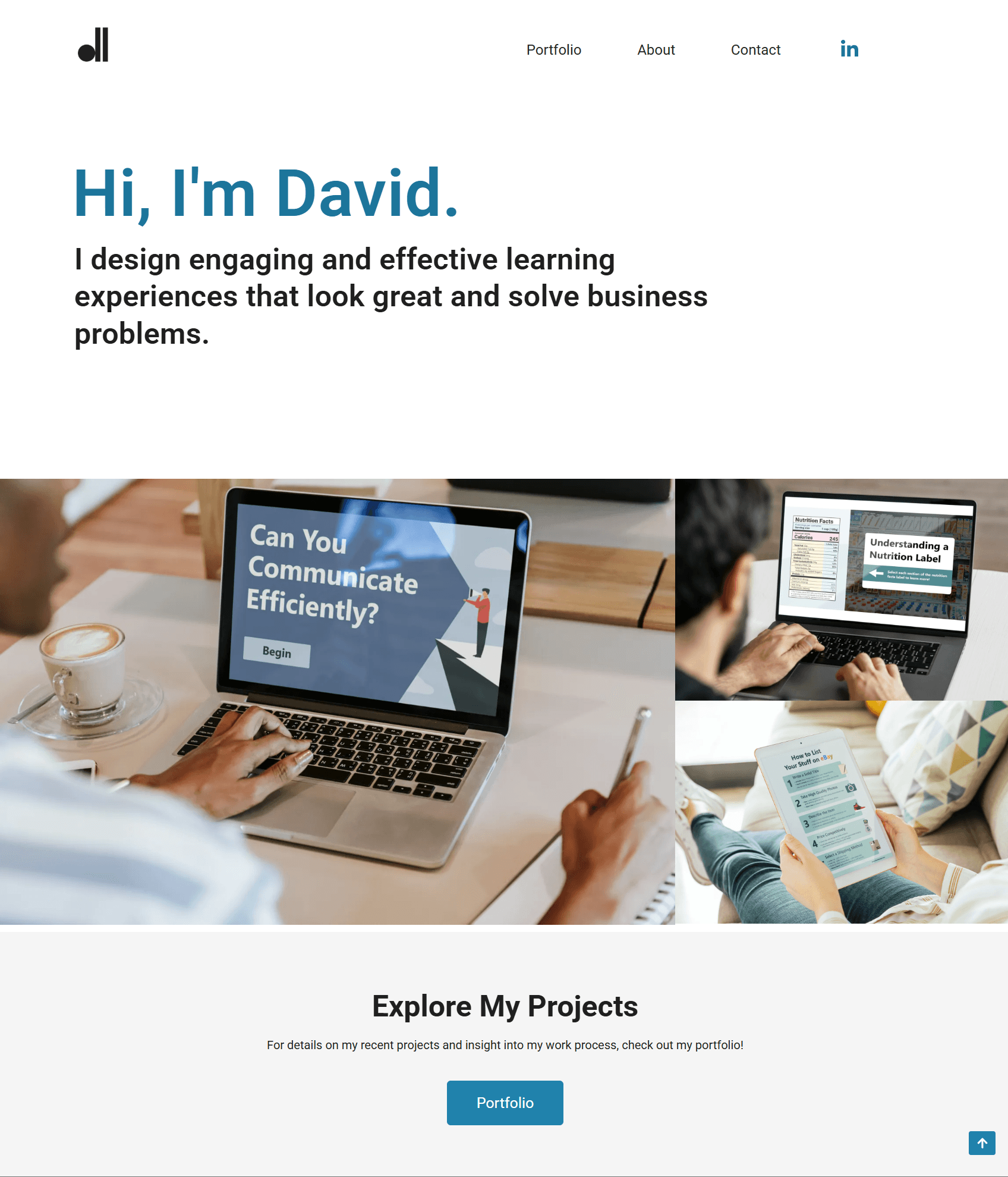 David Leisey's portfolio homepage