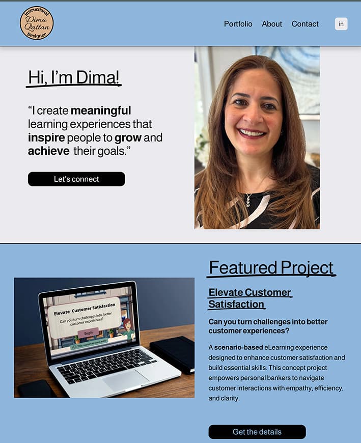 Dima Qattan's portfolio homepage