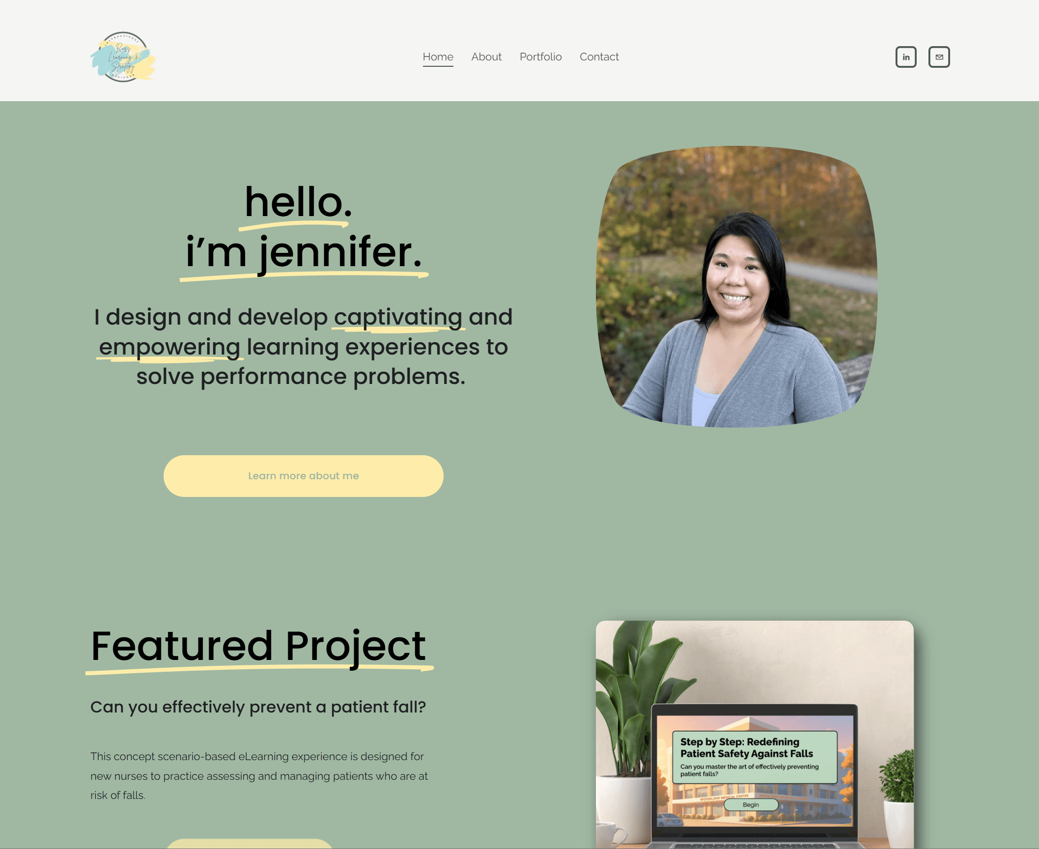 Jennifer Russ's portfolio homepage