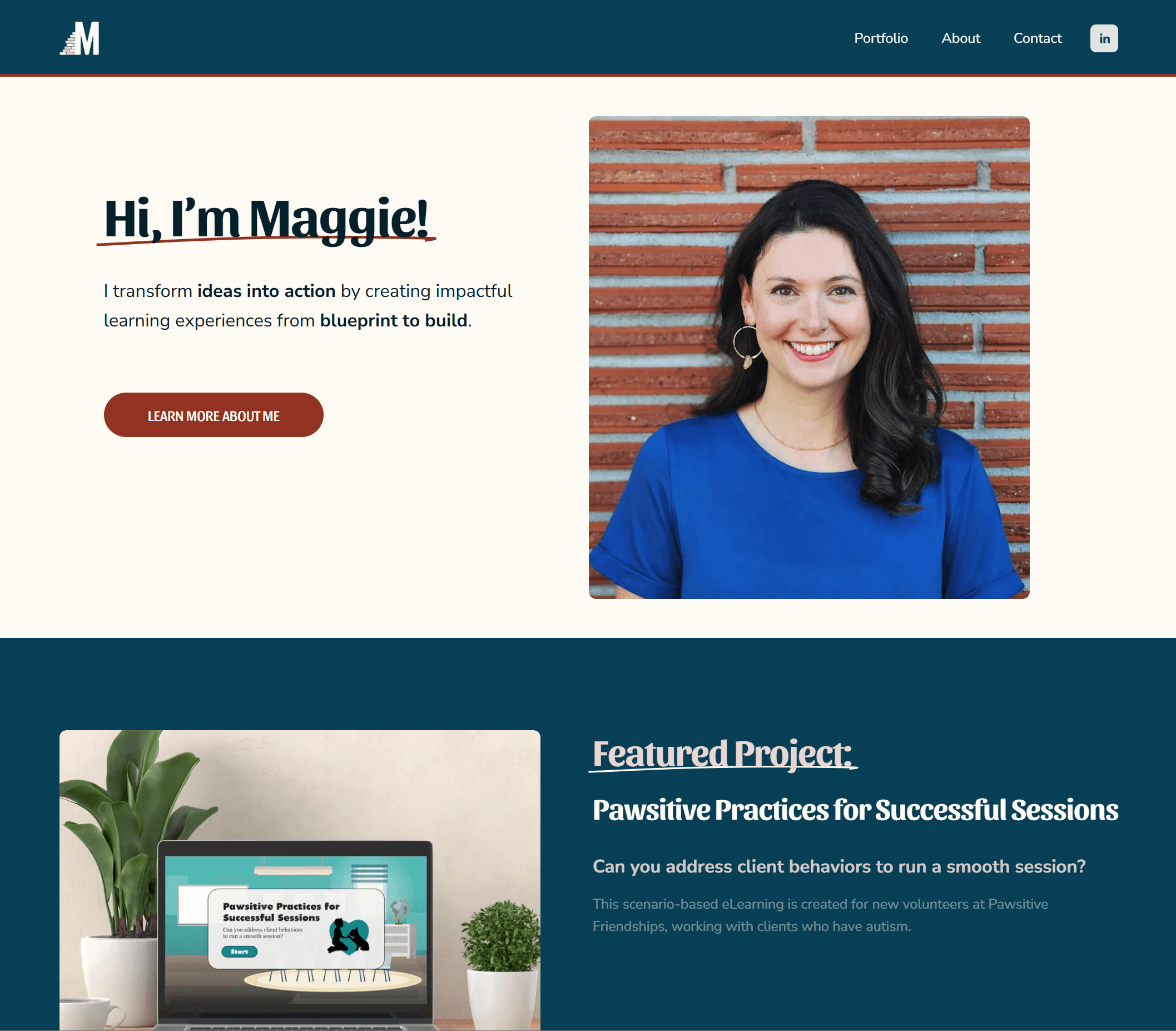 Maggie Teper's portfolio homepage